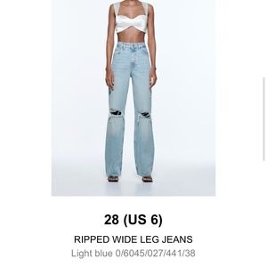 Zara high waisted jeans
